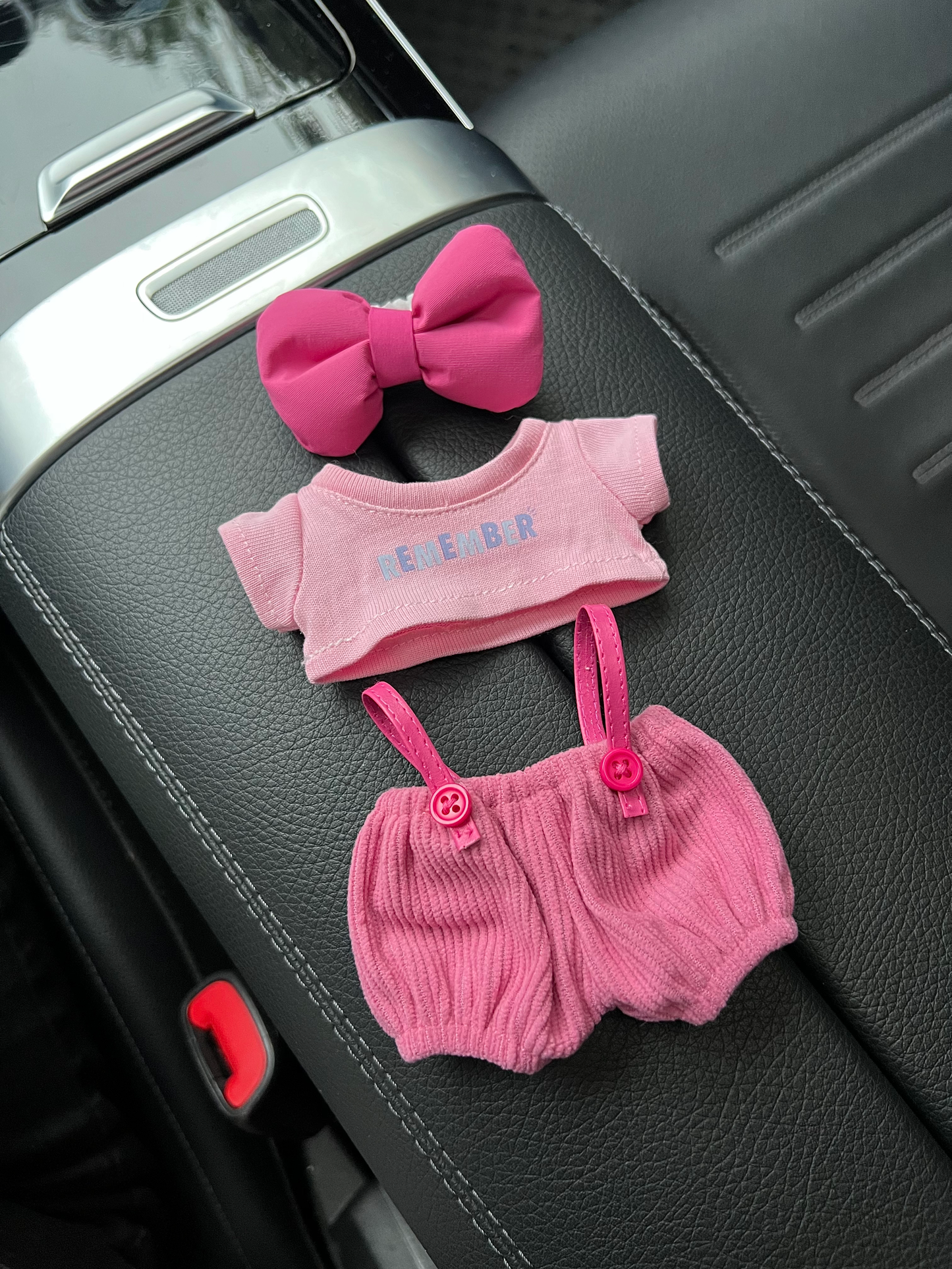 Labubu Pink Bow Waistcoat Set