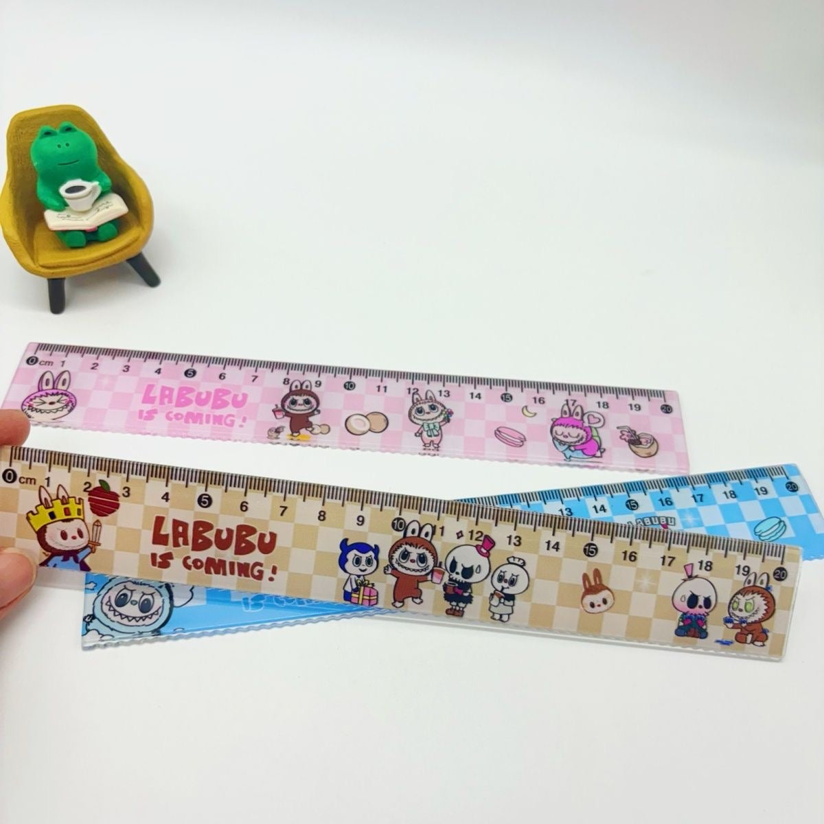 Labubu Cute 20cm Ruler – Cartoon Stationery for Kids and Students