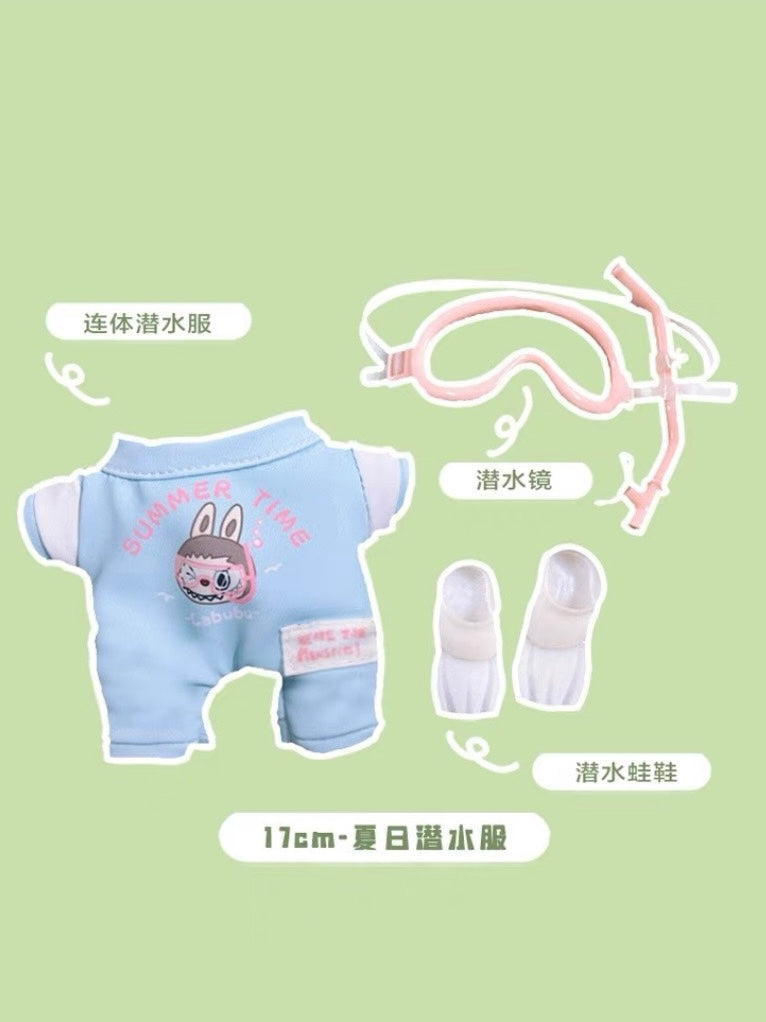 LABUBU Doll clothes Diving suit