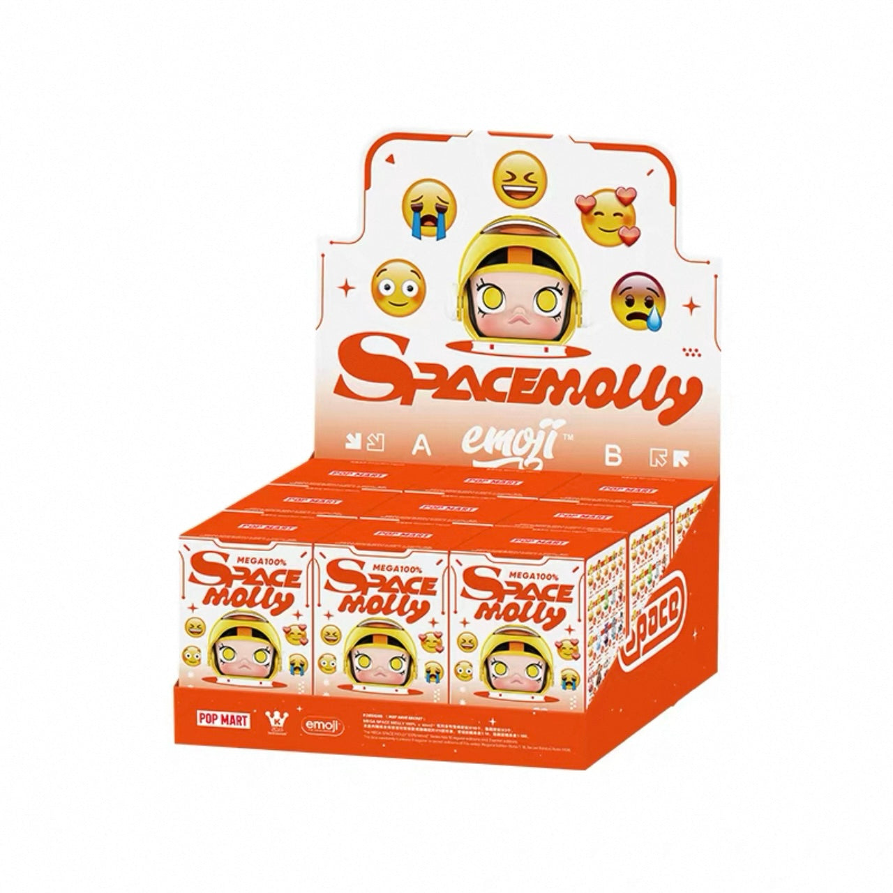 MEGA SPACE MOLLY 100% × Emoji Series