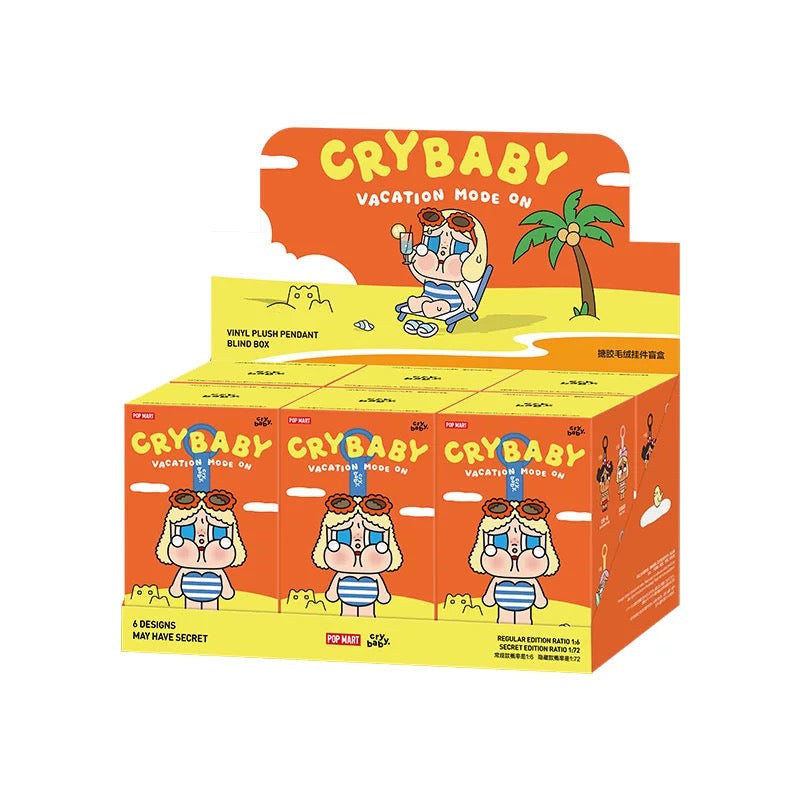 CRYBABY Vacation Mode On Series - PVC Plush Keychain Blind Box(Pre-order)