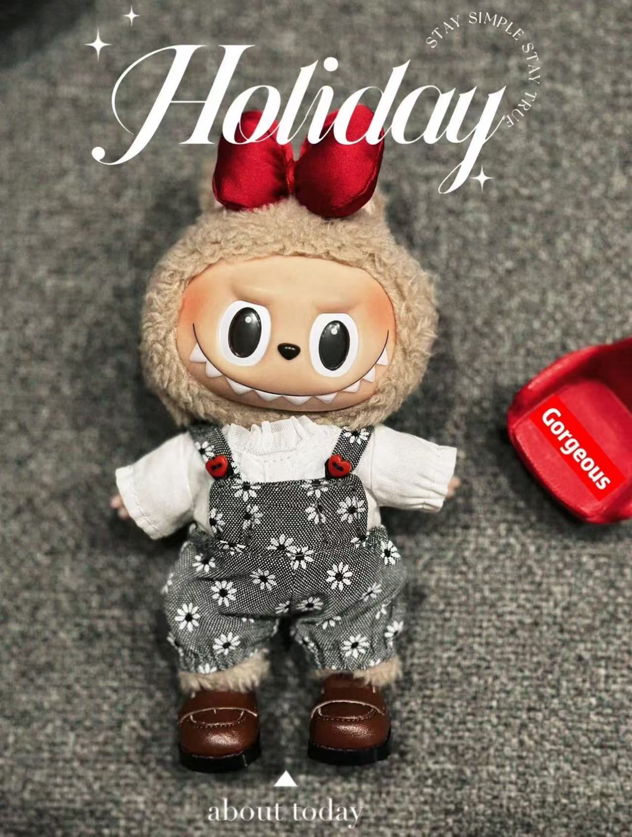 Labubu doll clothing four - piece set entirely handmade