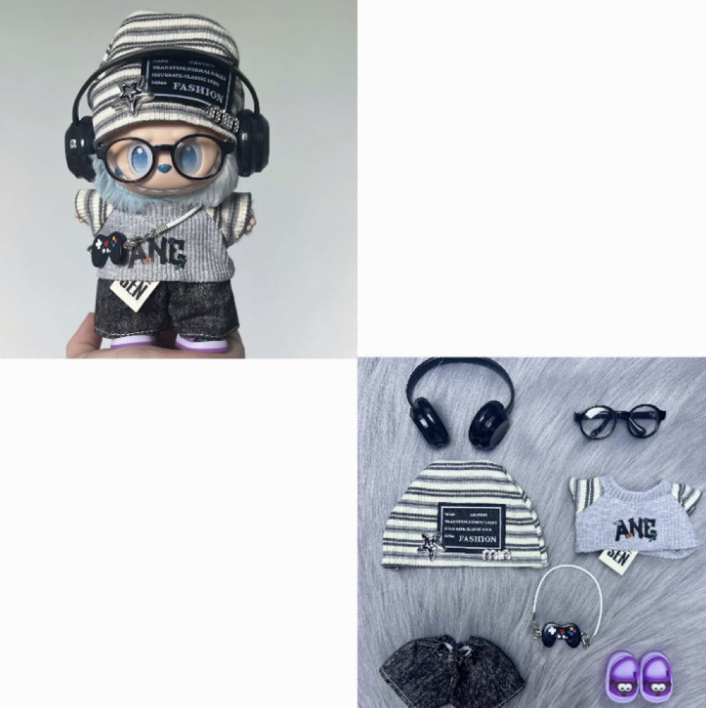 Labubu Doll Outfit | Grey Set