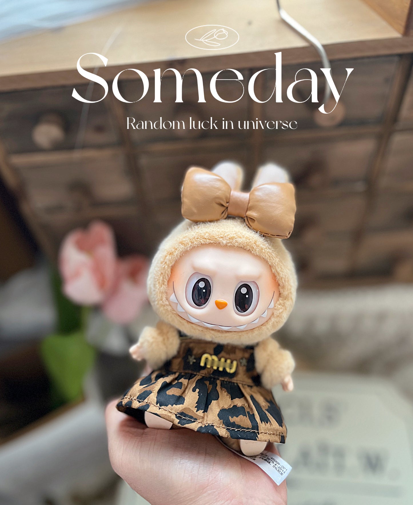 LABUBU LaBuBu Meilade Sitting Party Macaron Rubber Blind Box Pendant Doll Clothes