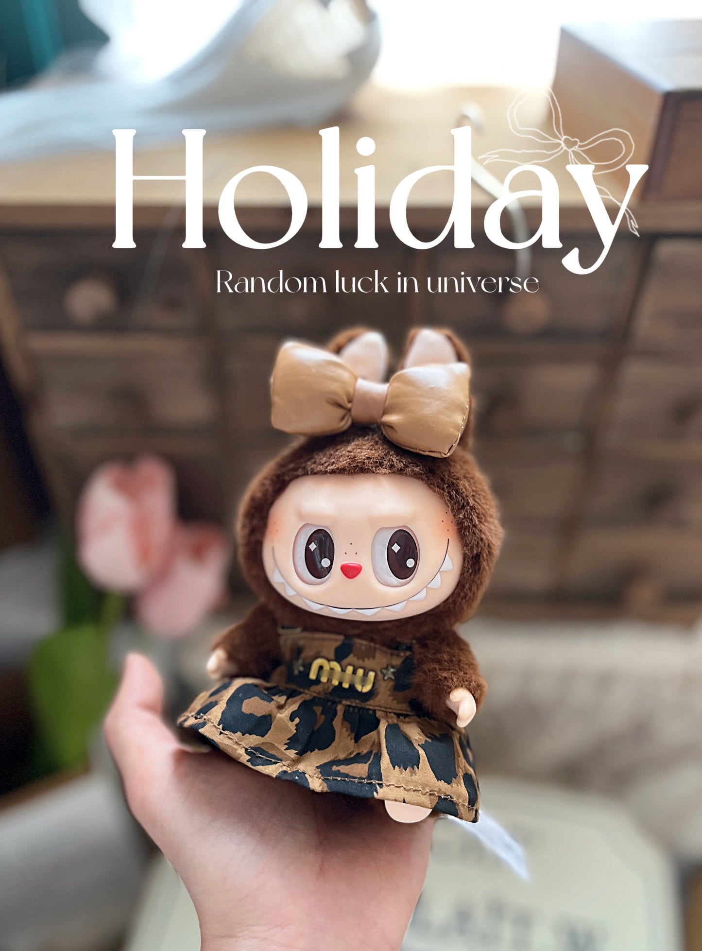 LABUBU LaBuBu Meilade Sitting Party Macaron Rubber Blind Box Pendant Doll Clothes