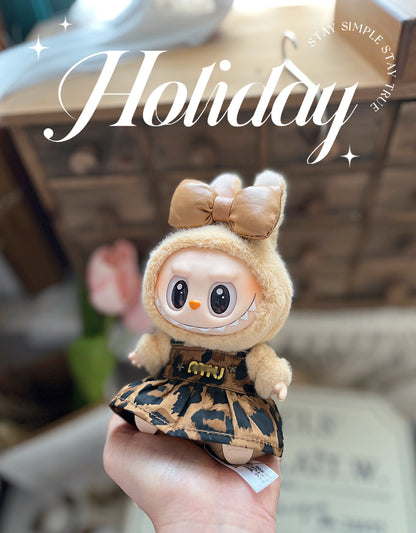 LABUBU LaBuBu Meilade Sitting Party Macaron Rubber Blind Box Pendant Doll Clothes
