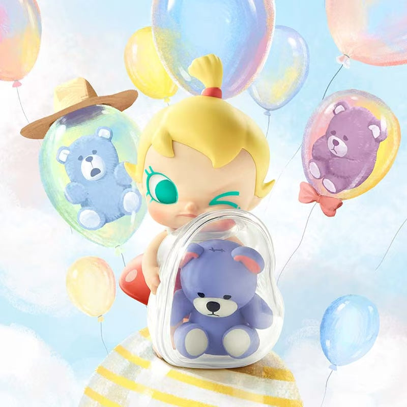 POP MART Baby Molly Hugging Exploration Plan Series Figurine Blind - box Toys, a Great Gift