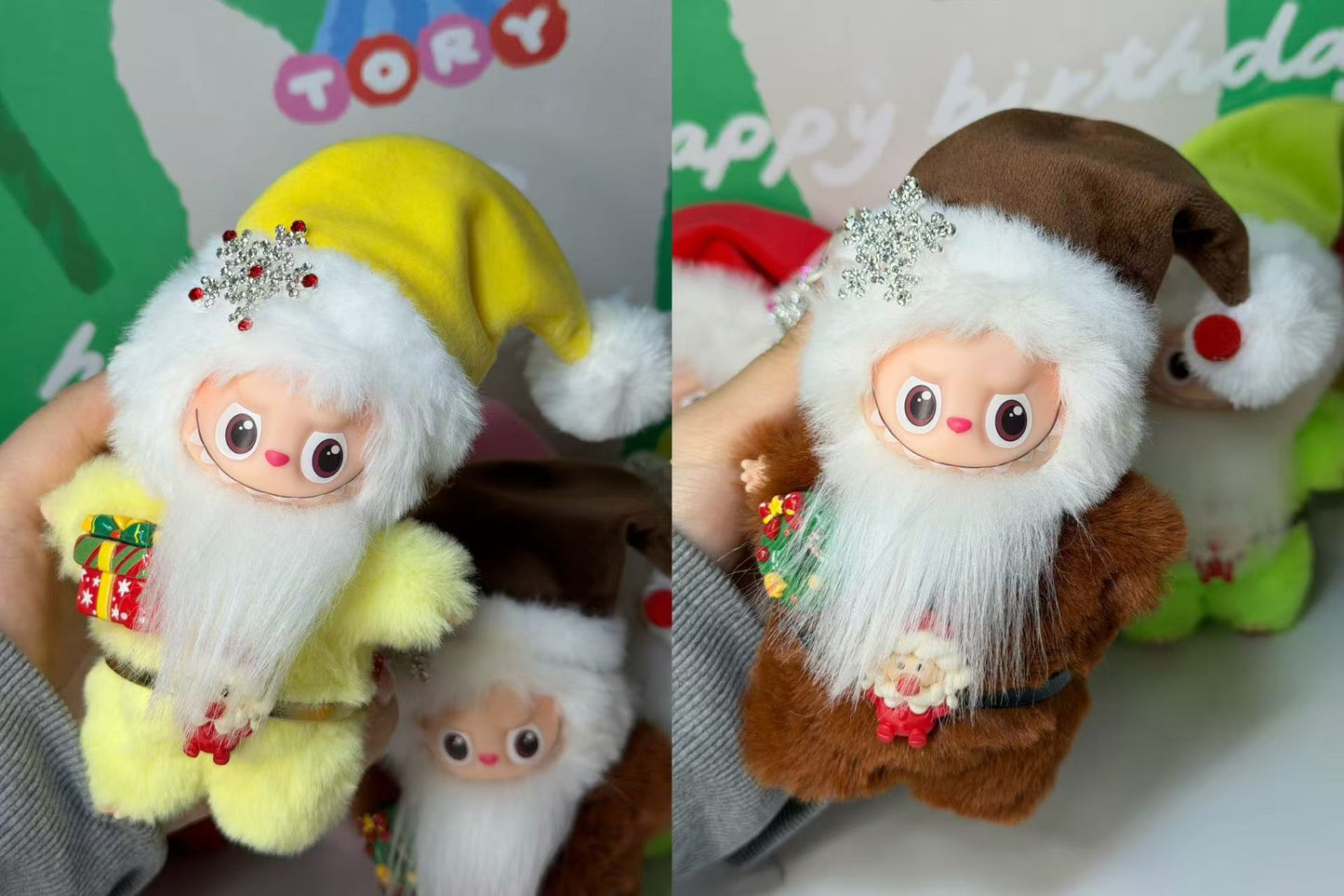 LABUBU X Santa Claus Retrofit Design Pendants