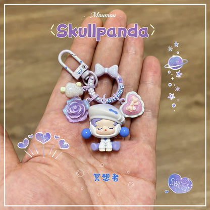 Authentic Pop Mart Sitting Moe Beads - Mobile Phone Bag & Keychain