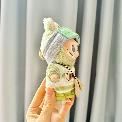 Labubu V1 V2 Green Little Fish Costume