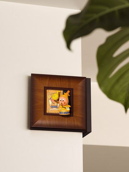 Blind Box Display Solid Wood Photo Frame Wall Storage