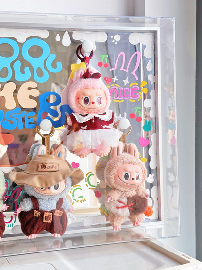 Labubu Vinyl Doll Storage Decoration Diorama