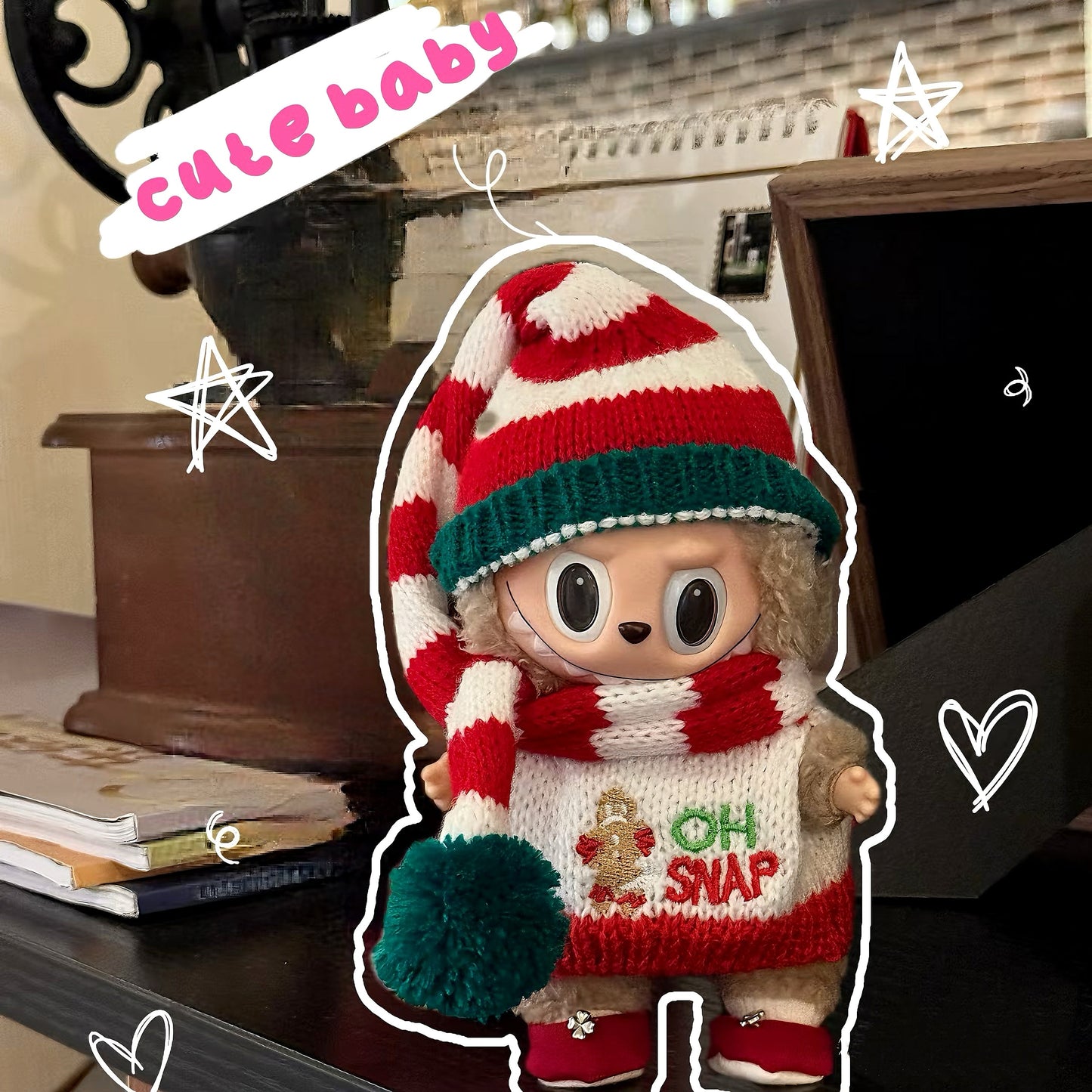 Labubu Christmas Sweater| Doll Clothes Series 2