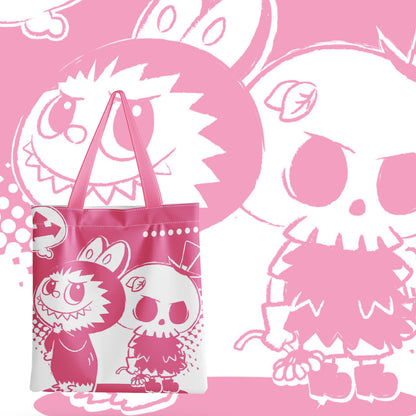 Labubu Cute Canvas Bag Includes zipper