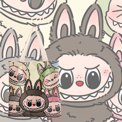 Labubu Cute Canvas Bag Includes zipper