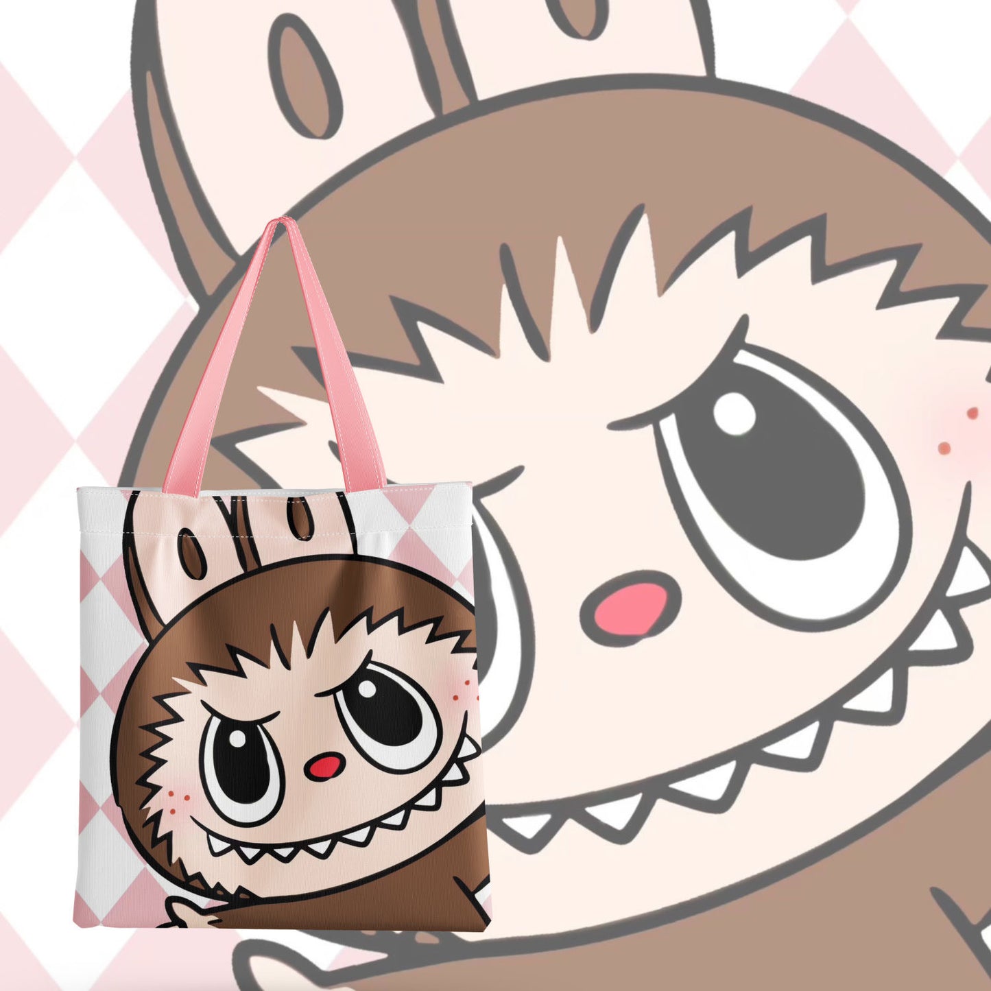 Labubu Cute Canvas Bag Includes zipper