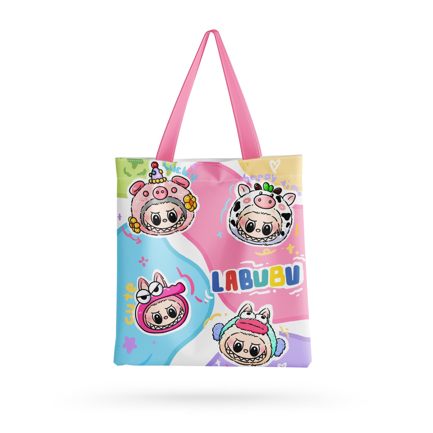 Labubu Cute Canvas Bag Includes zipper
