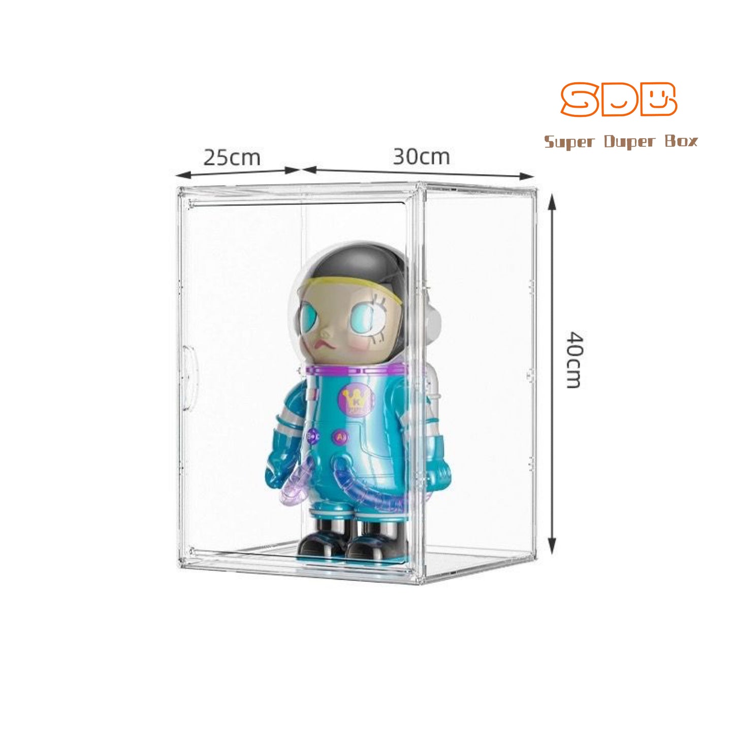 Handheld storage box, transparent display box, dustproof box