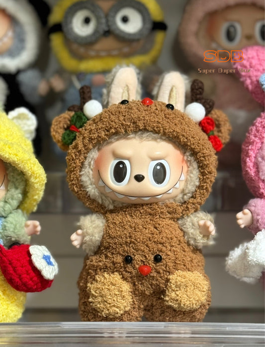 Labubu  | Christmas Reindeer | Doll Clothes Handmade