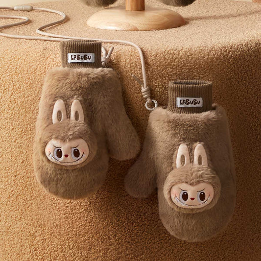 POPMART Warm Fluffy Holiday Series- LABUBU Plush Gloves