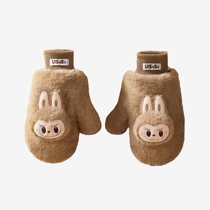 POPMART Warm Fluffy Holiday Series- LABUBU Plush Gloves