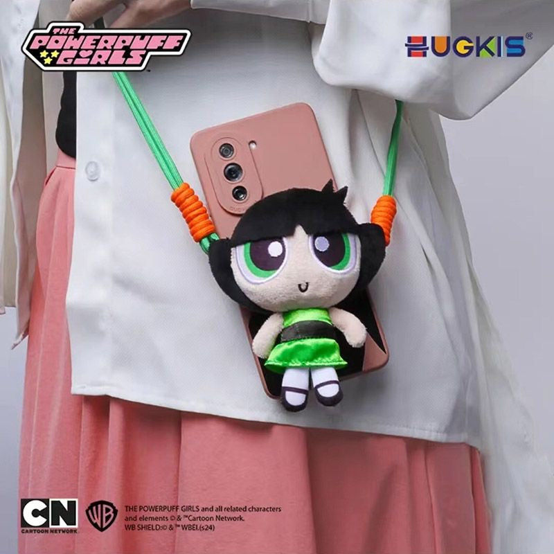 HUGKIS Powerpuff Girls Detachable Crossbody Backpack Clip Phone Case