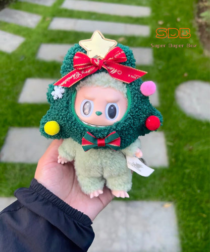 Labubu Christmas Headpiece | Handcrafted Doll Outfit Series 2