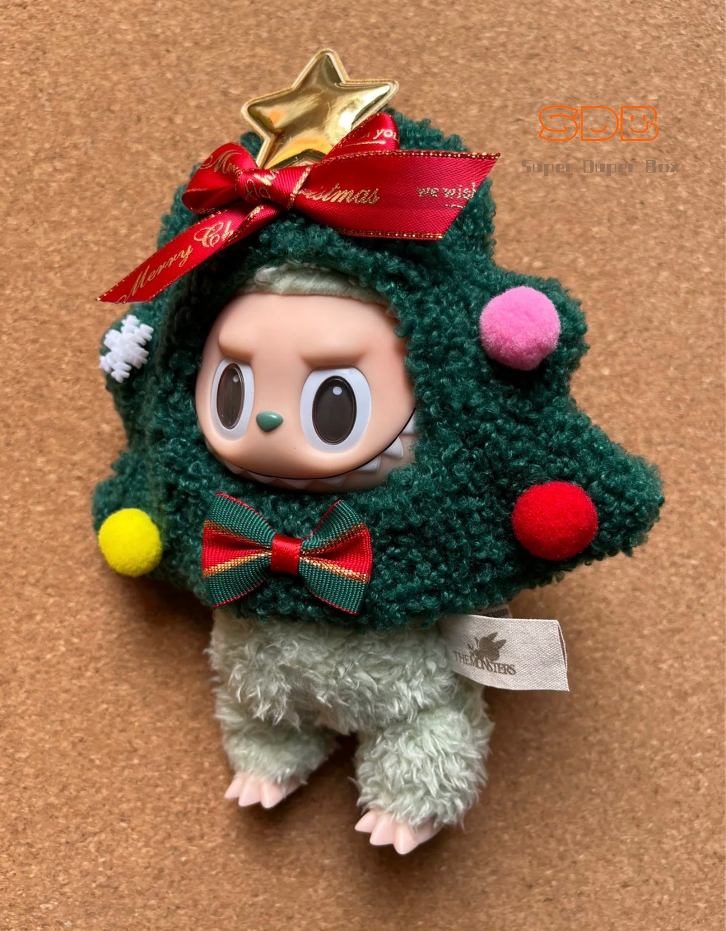 Labubu Christmas Headpiece | Handcrafted Doll Outfit Series 2