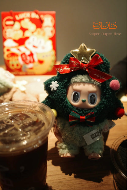 Labubu Christmas Headpiece | Handcrafted Doll Outfit Series 2