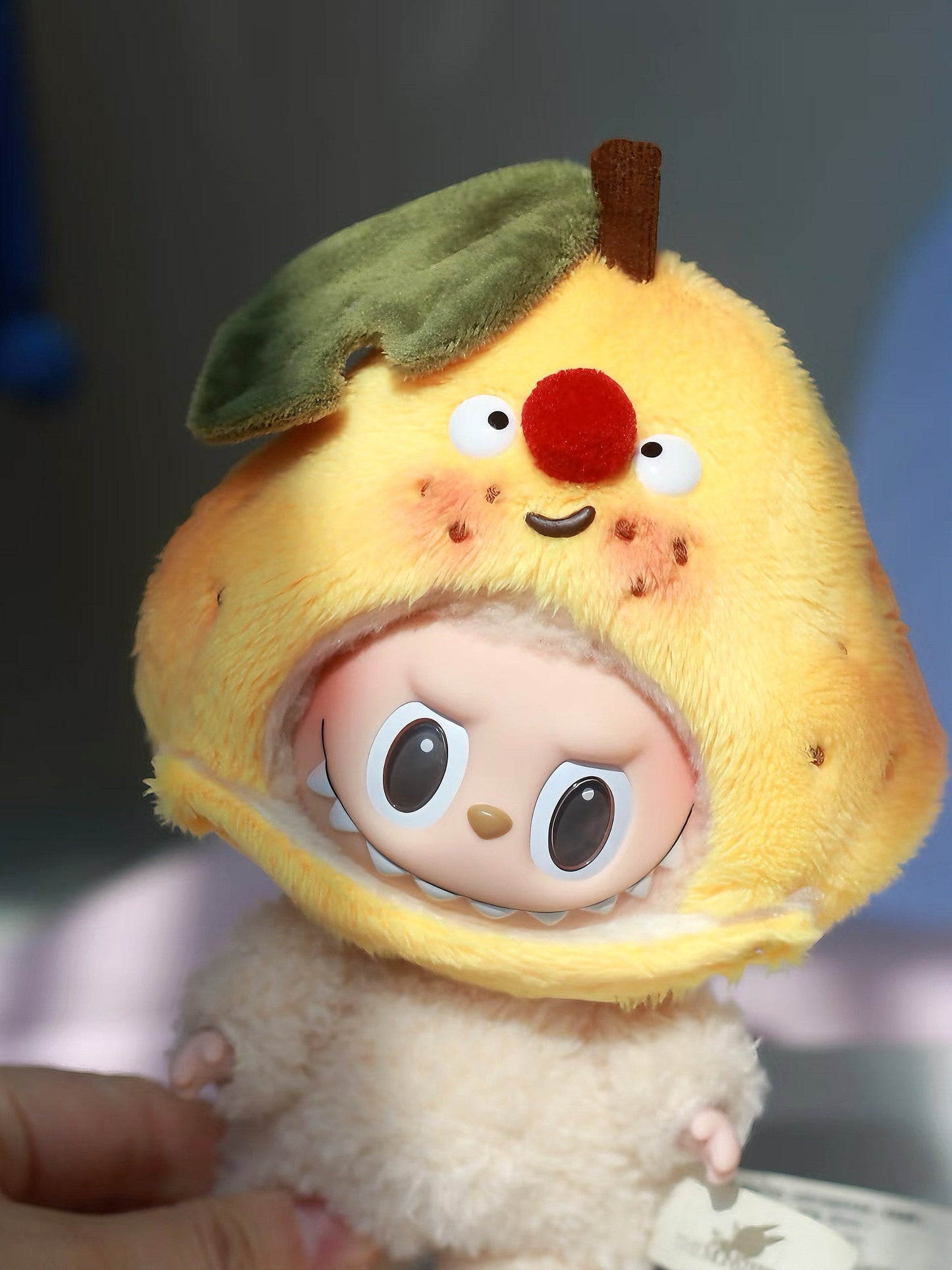 LABUBU Pear Headpiece | Doll Clothes