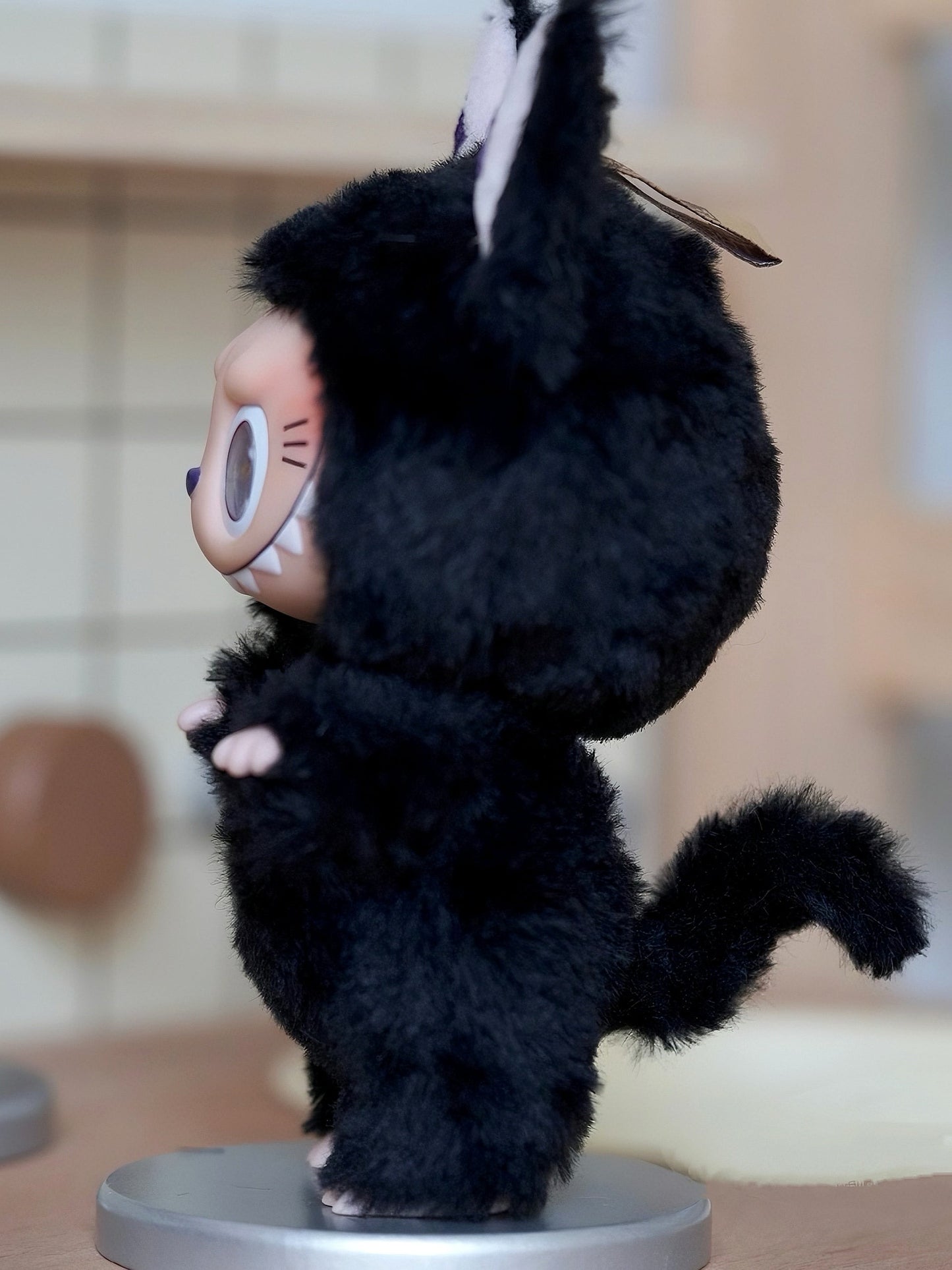 Labubu X Black Cat Retrofit Design Pendants