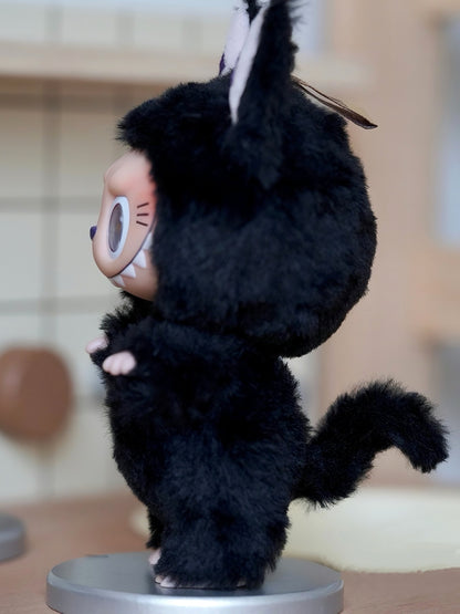 Labubu X Black Cat Retrofit Design Pendants