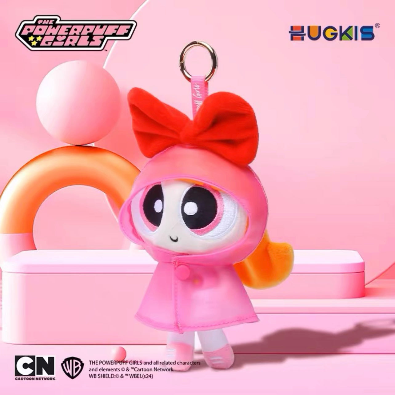 HUGKIS Powerpuff Girls Angel Plush Keychain Toy