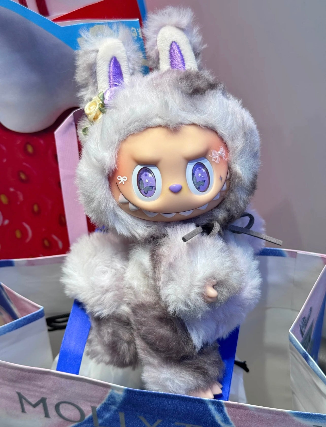 Authentic Handcrafted LABUBU Bear - Custom Poseable Design