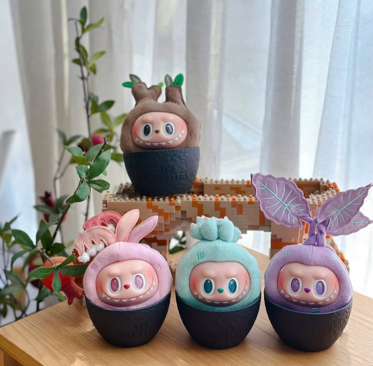 LABUBU Vinyl Face Blind Box by POPMART: Plant Pot Plush Figurine Gift & Decoration