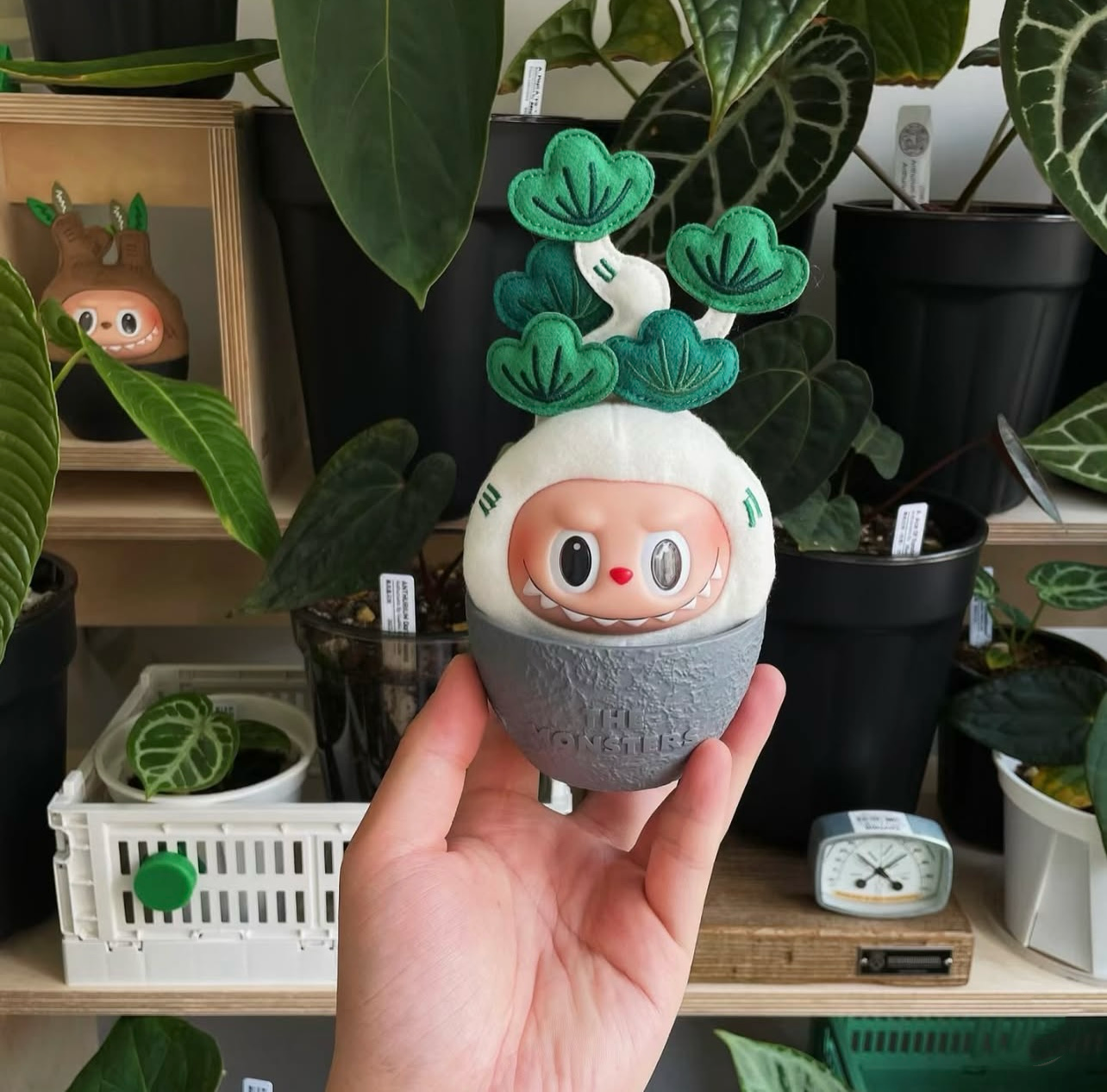 LABUBU Vinyl Face Blind Box by POPMART: Plant Pot Plush Figurine Gift & Decoration