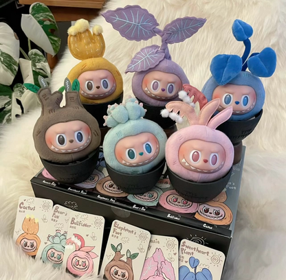 LABUBU Vinyl Face Blind Box by POPMART: Plant Pot Plush Figurine Gift & Decoration