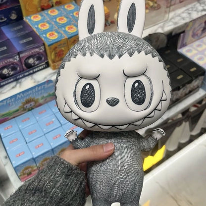 POP MART MEGA LABUBU 400% Pencil Sketch Style