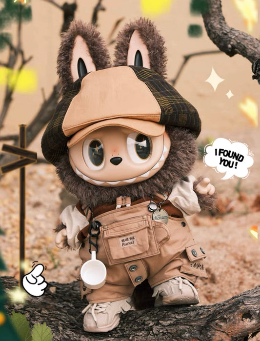 Zimomo Leader 58cm Trendy Toy Handicraft Vinyl Doll Labubu Khaki Set Doll Clothes Original Design