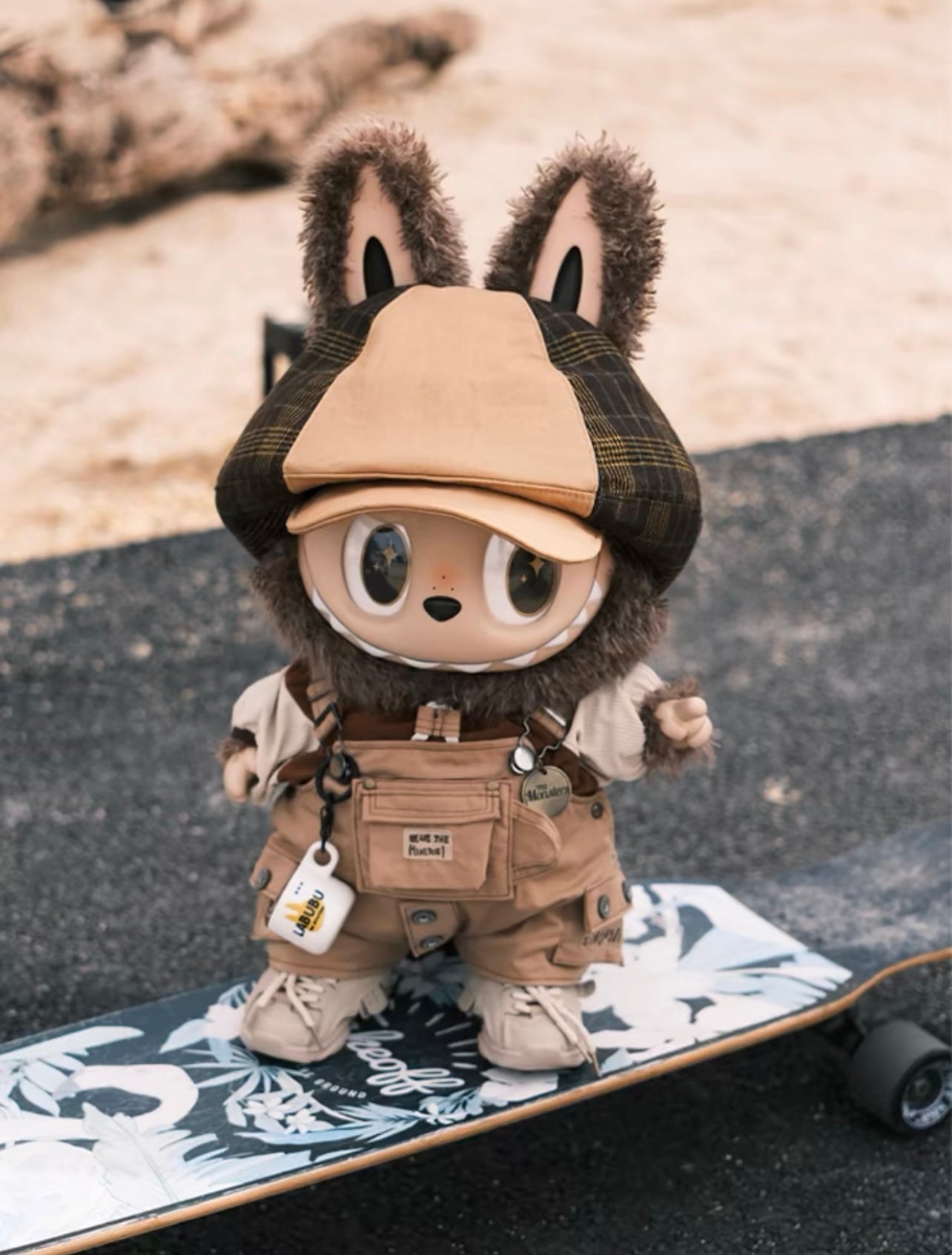 Zimomo Leader 58cm Trendy Toy Handicraft Vinyl Doll Labubu Khaki Set Doll Clothes Original Design