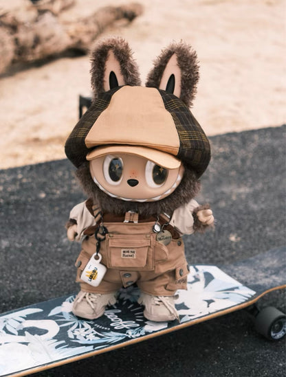 Zimomo Leader 58cm Trendy Toy Handicraft Vinyl Doll Labubu Khaki Set Doll Clothes Original Design