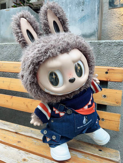 Zimomo Leader 58cm Trendy Toy Handicraft Vinyl Doll Labubu Khaki Set Doll Clothes Original Design