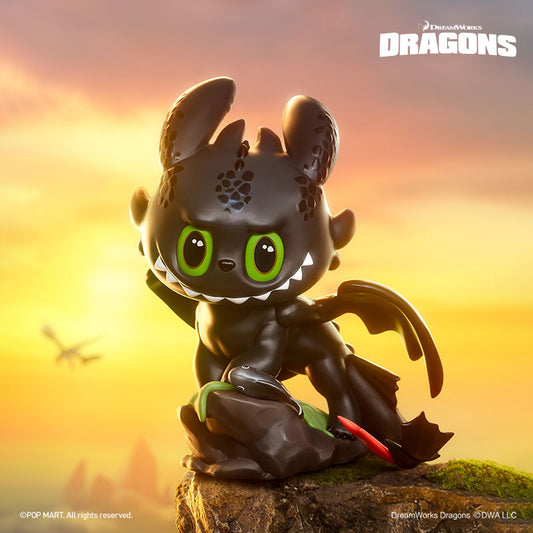 POPMART THE MONSTERS How to Train Your Dragon Figurine. The LABUBU Large Doll