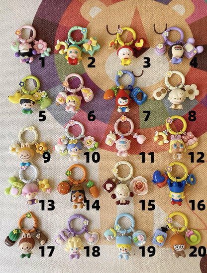 Authentic Pop Mart Sitting Moe Beads - Mobile Phone Bag & Keychain