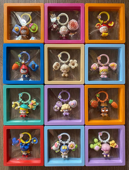 Authentic Pop Mart Sitting Moe Beads - Mobile Phone Bag & Keychain