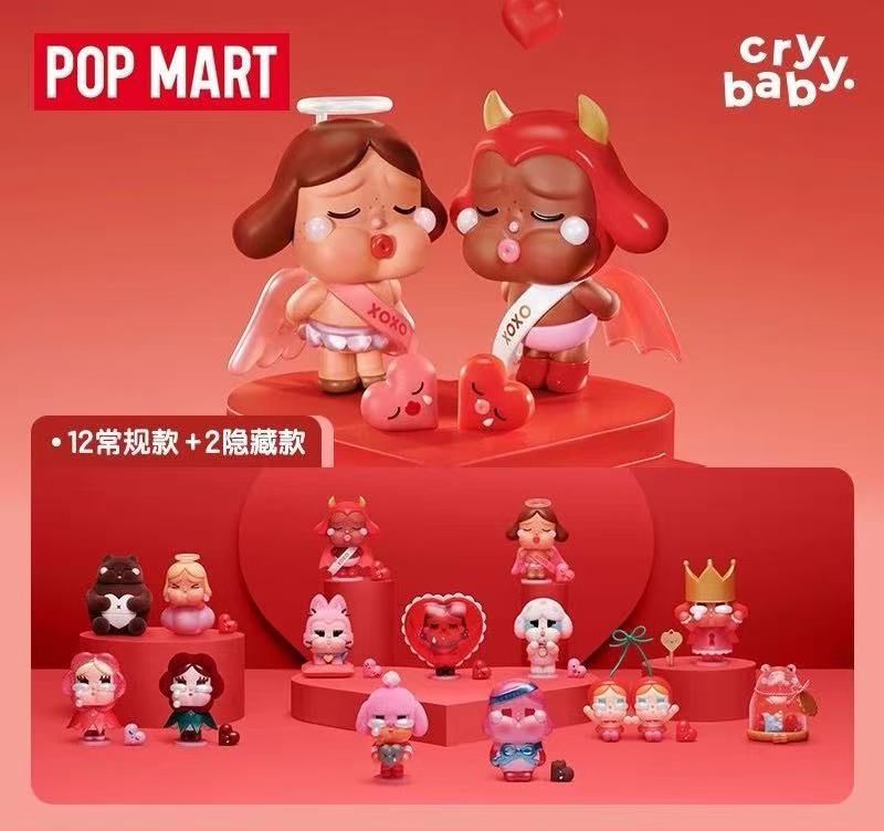 POPMART CRYBABY Cupid's Tears Series Plush Gift Box with Adorable Crying Dolls