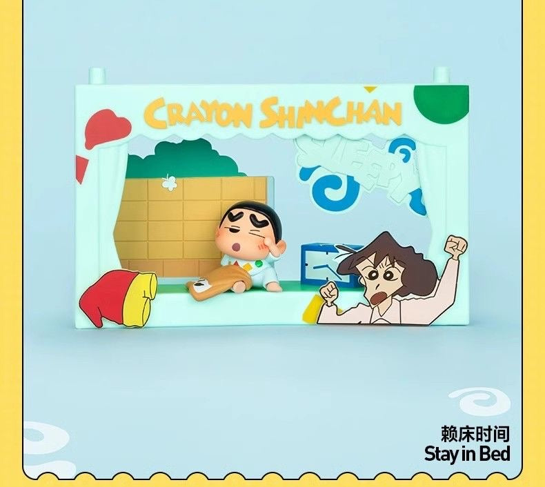 POPMART Crayon Shin - chan Life Theater Series Blind - box Scene Figurines: Toys & Gifts