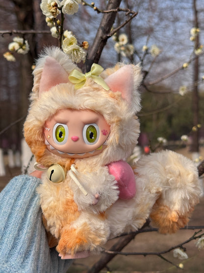 LABUBU X Mango Cheese Cat Retrofit Design Pendants