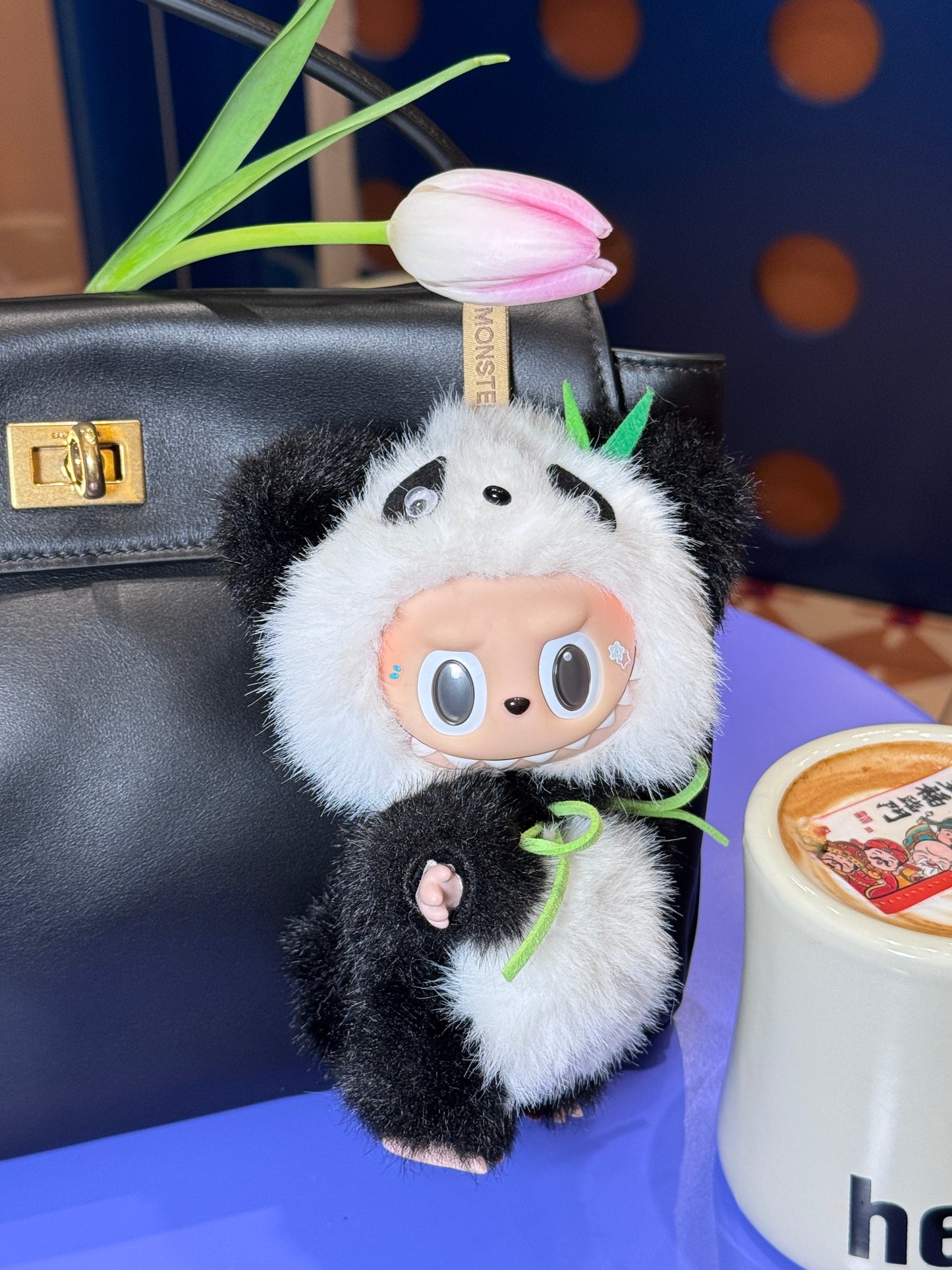LABUBU X Bamboo Forest Panda Retrofit Design Pendants