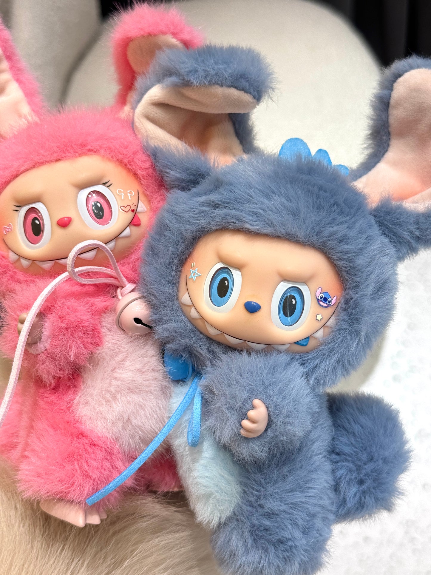 LABUBU X Stitch and Angel Retrofit Design Pendants